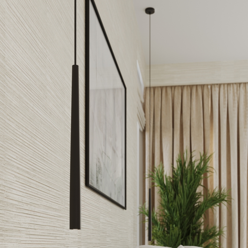 Chandelier on a string BLISS 1xG9/8W/230V black