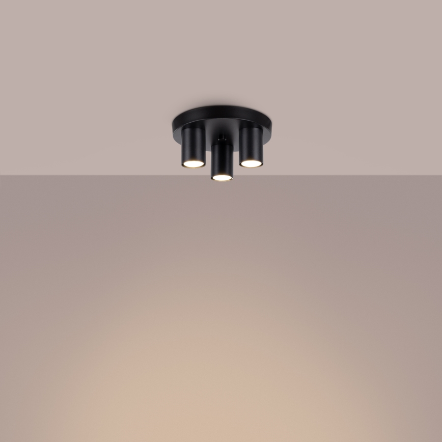 Spotlight LAGOS 3xGU10/10W/230V black