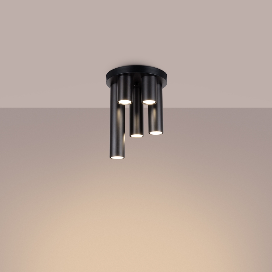 Spotlight LAGOS 5xGU10/10W/230V black