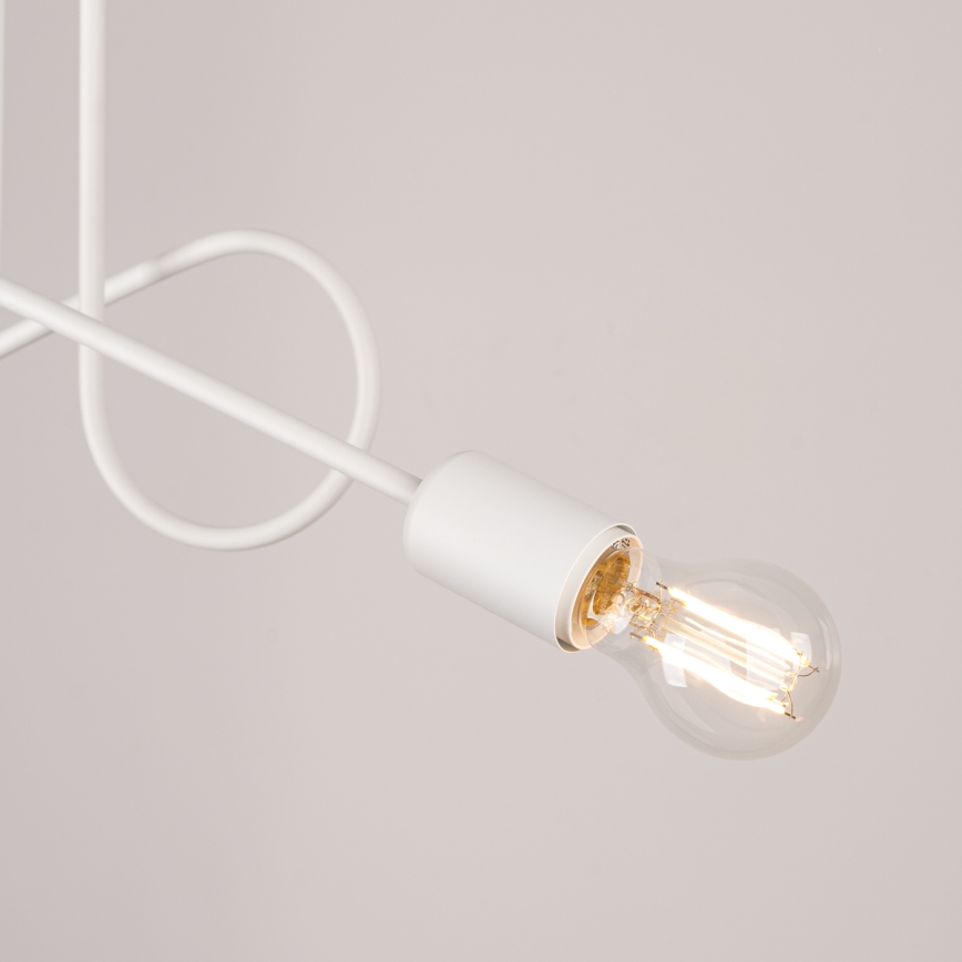 Surface-mounted chandelier LOOP 2xE27/15W/230V white