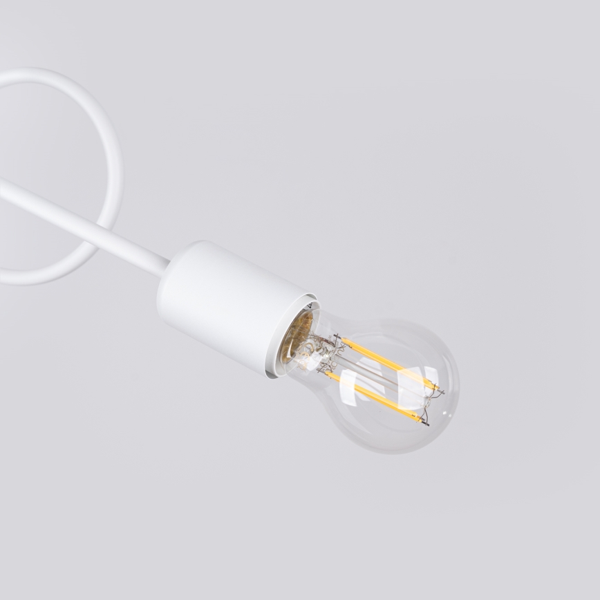 Surface-mounted chandelier LOOP 2xE27/15W/230V white