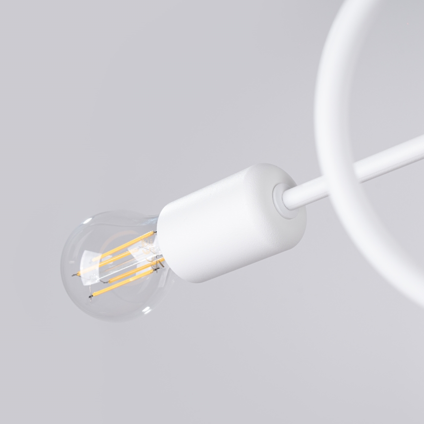 Surface-mounted chandelier LOOP 2xE27/15W/230V white