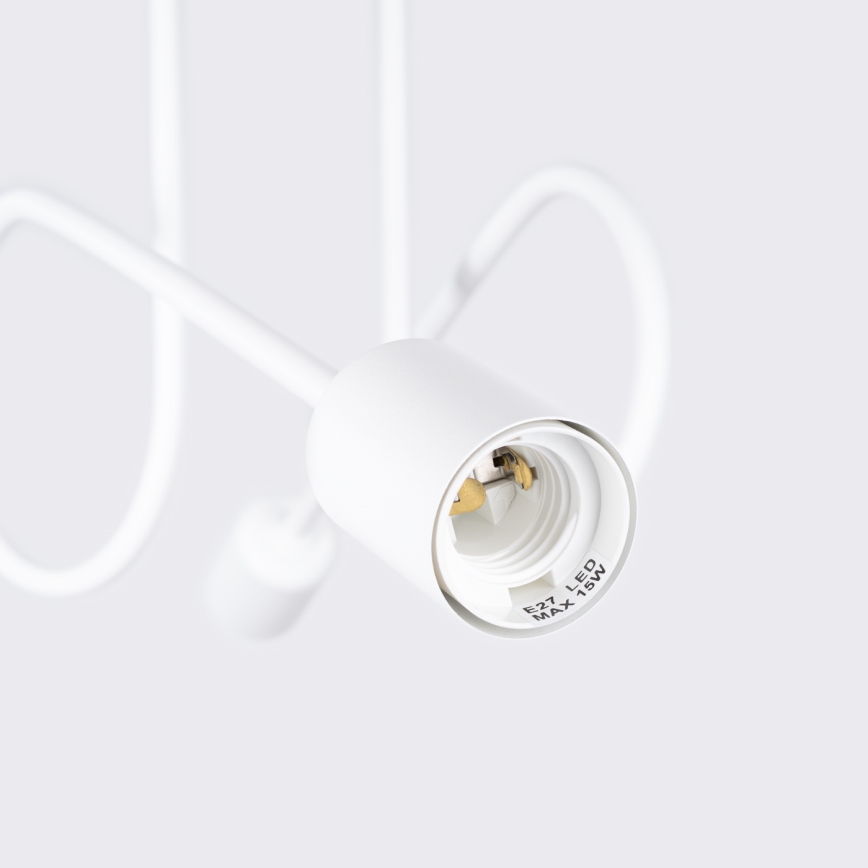Surface-mounted chandelier LOOP 2xE27/15W/230V white