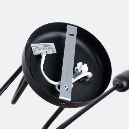 Surface-mounted chandelier LOOP 2xE27/15W/230V black
