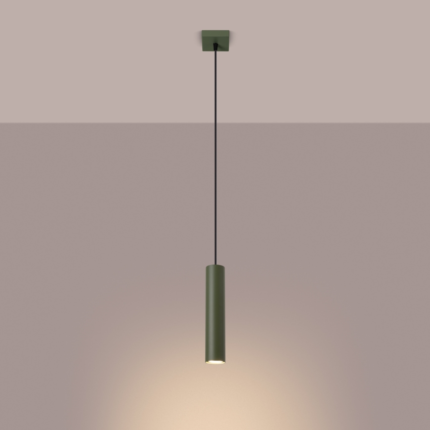 Chandelier on a string LAGOS 1xGU10/10W/230V green
