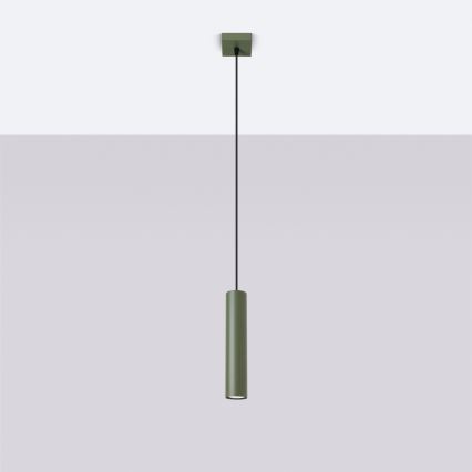 Chandelier on a string LAGOS 1xGU10/10W/230V green