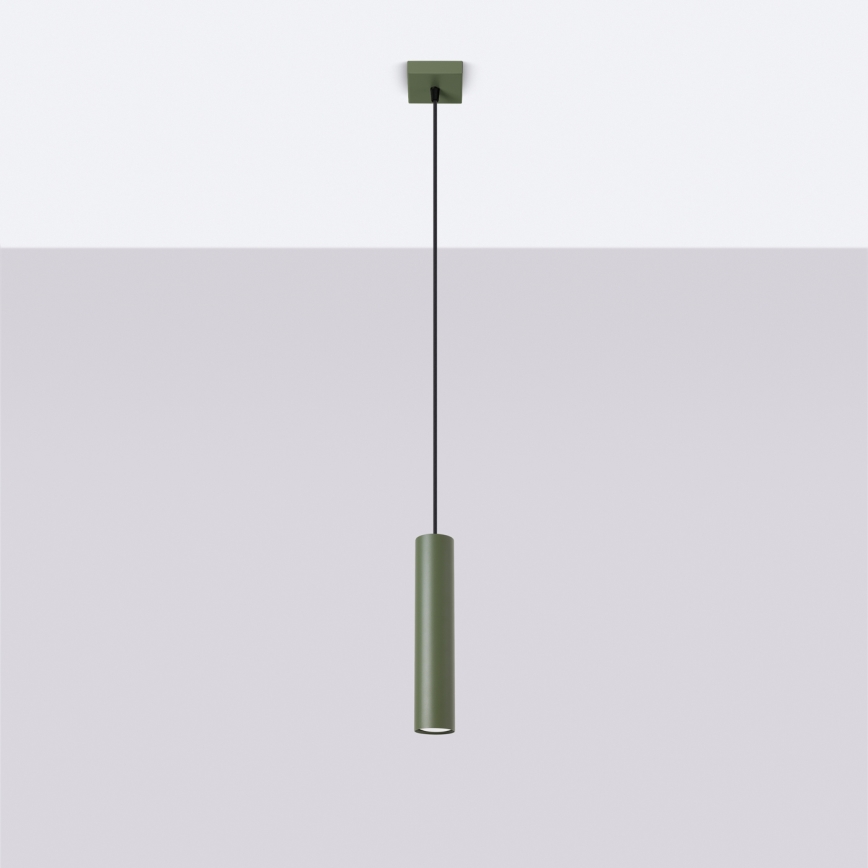 Chandelier on a string LAGOS 1xGU10/10W/230V green