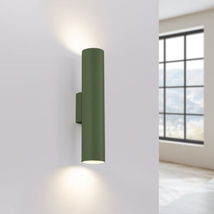 Wall light LAGOS 2xGU10/10W/230V green