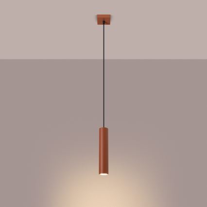 Chandelier on a string LAGOS 1xGU10/10W/230V red