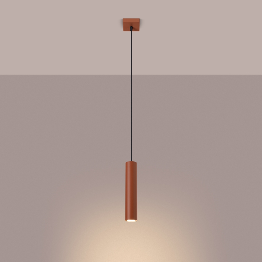 Chandelier on a string LAGOS 1xGU10/10W/230V red