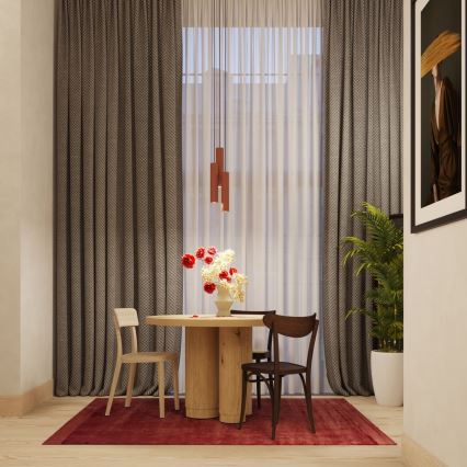 Chandelier on a string LAGOS 1xGU10/10W/230V red