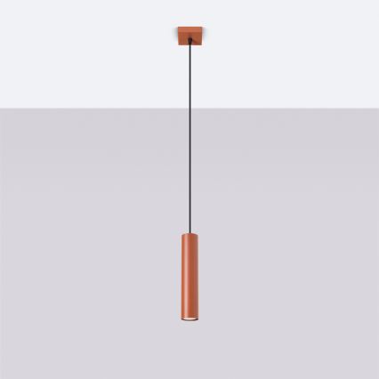 Chandelier on a string LAGOS 1xGU10/10W/230V red
