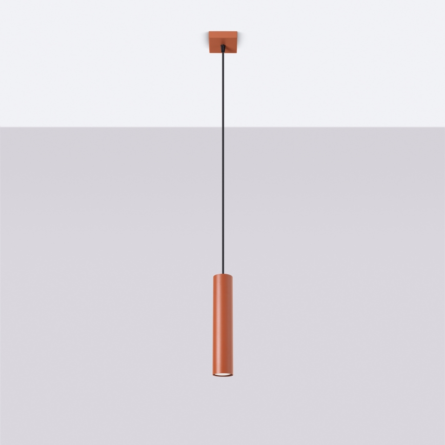 Chandelier on a string LAGOS 1xGU10/10W/230V red