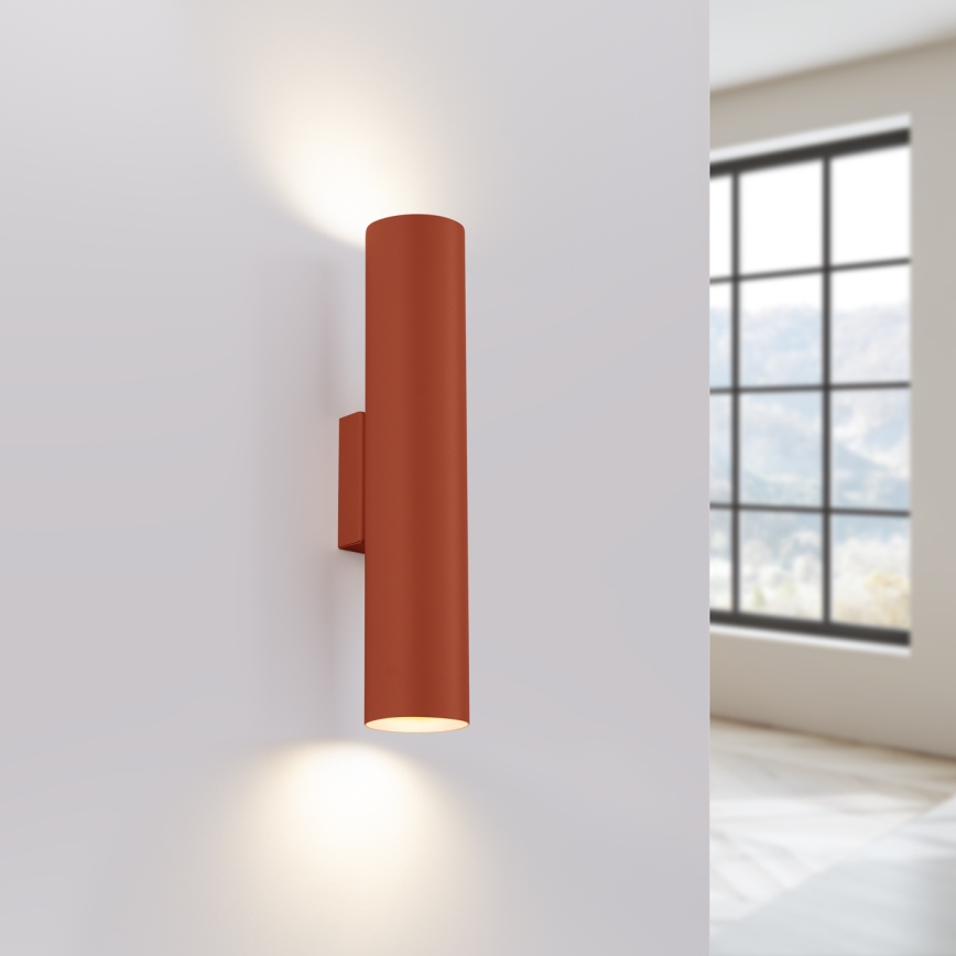Wall light LAGOS 2xGU10/10W/230V red