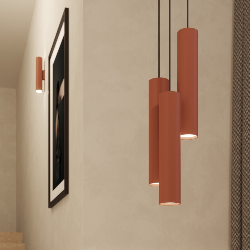 Wall light LAGOS 2xGU10/10W/230V red