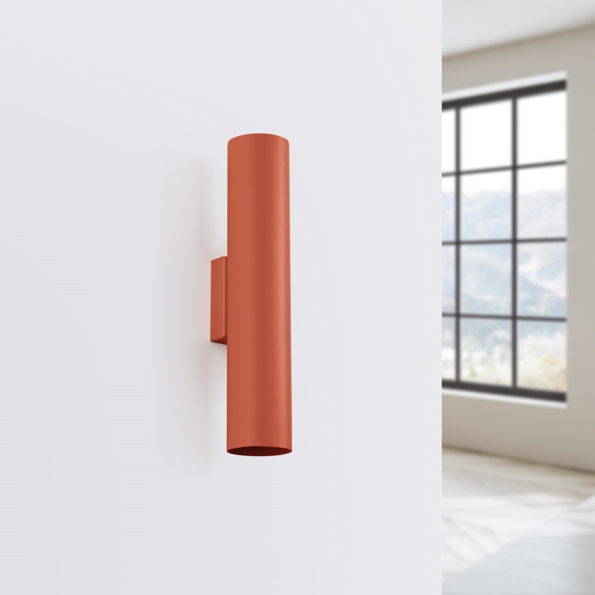 Wall light LAGOS 2xGU10/10W/230V red