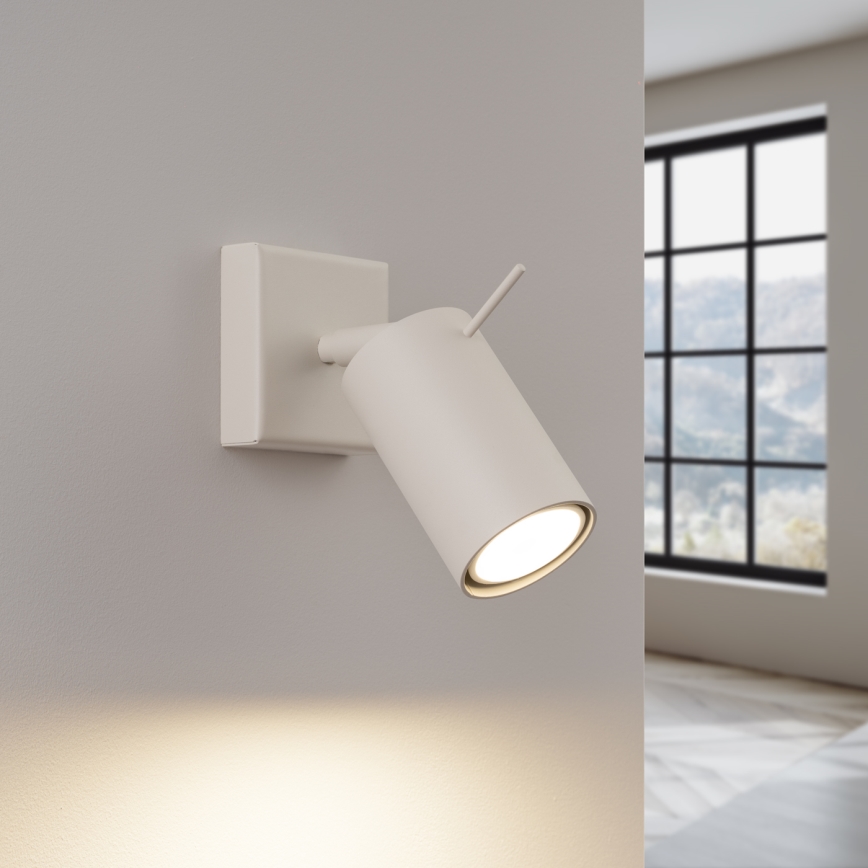 Wall spotlight RING 1xGU10/10W/230V creamy