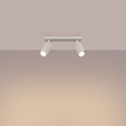 Spotlight RING 2xGU10/10W/230V creamy
