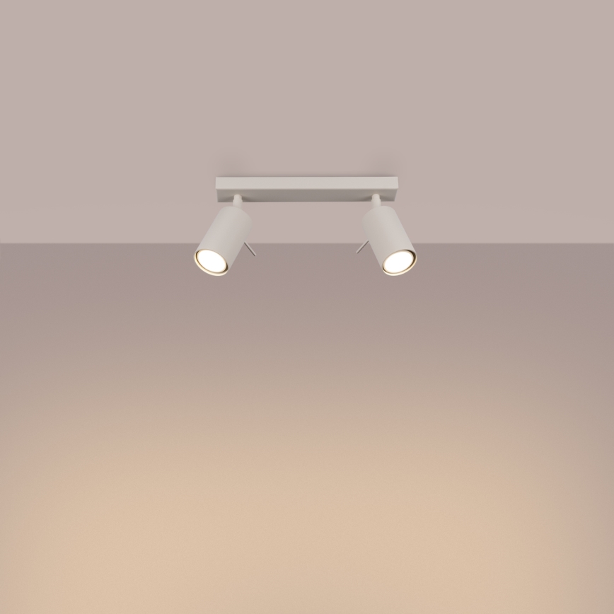 Spotlight RING 2xGU10/10W/230V creamy