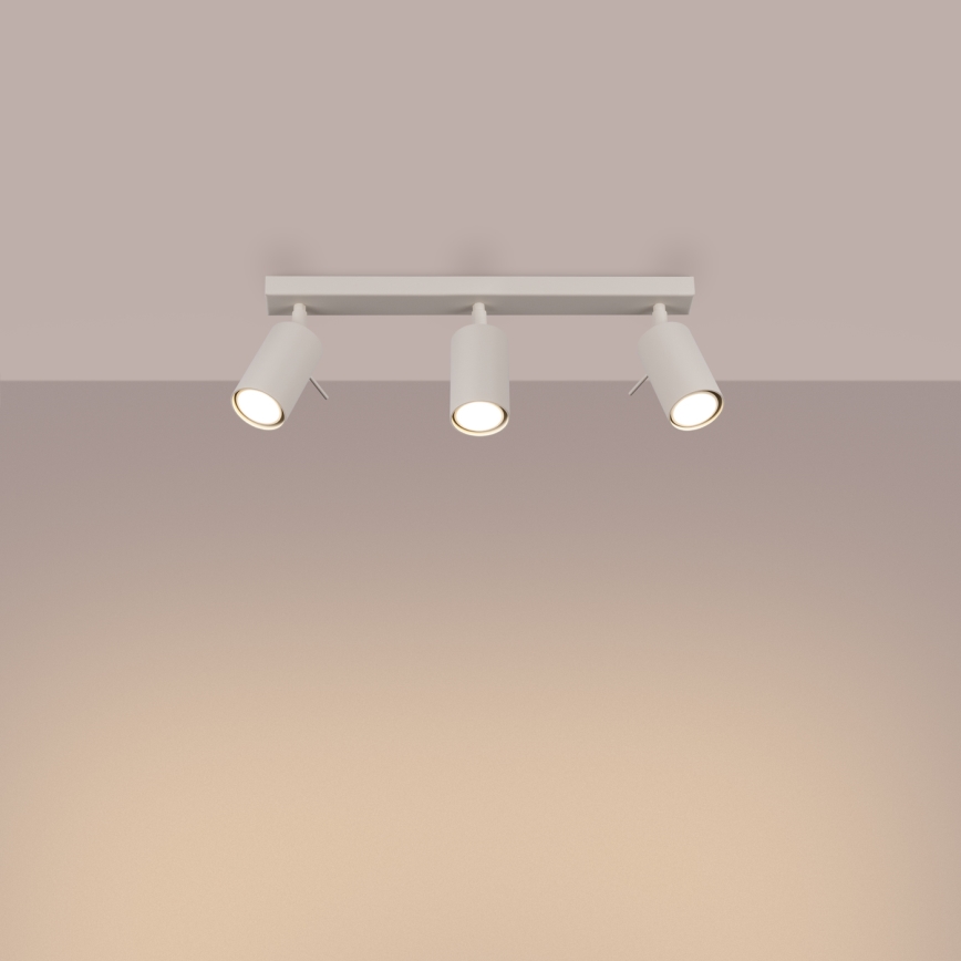 Spotlight RING 3xGU10/10W/230V creamy
