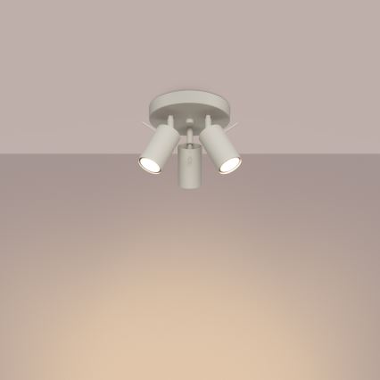 Spotlight RING 3xGU10/10W/230V creamy