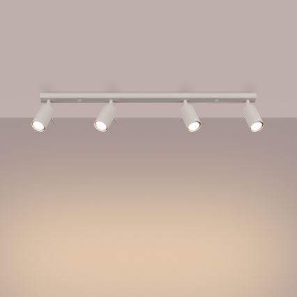 Spotlight RING 4xGU10/10W/230V creamy