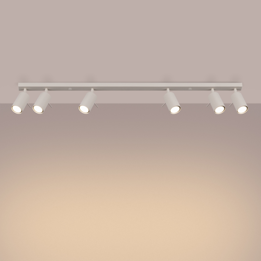 Spotlight RING 6xGU10/10W/230V creamy