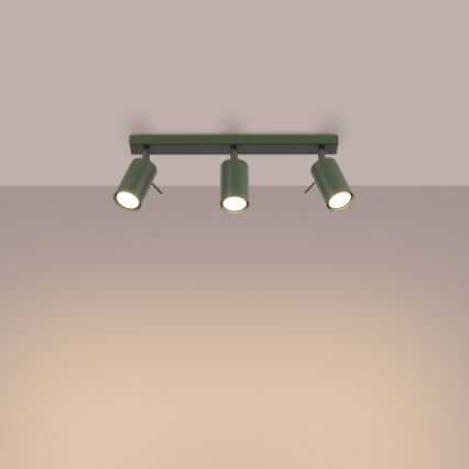 Spotlight RING 3xGU10/10W/230V green
