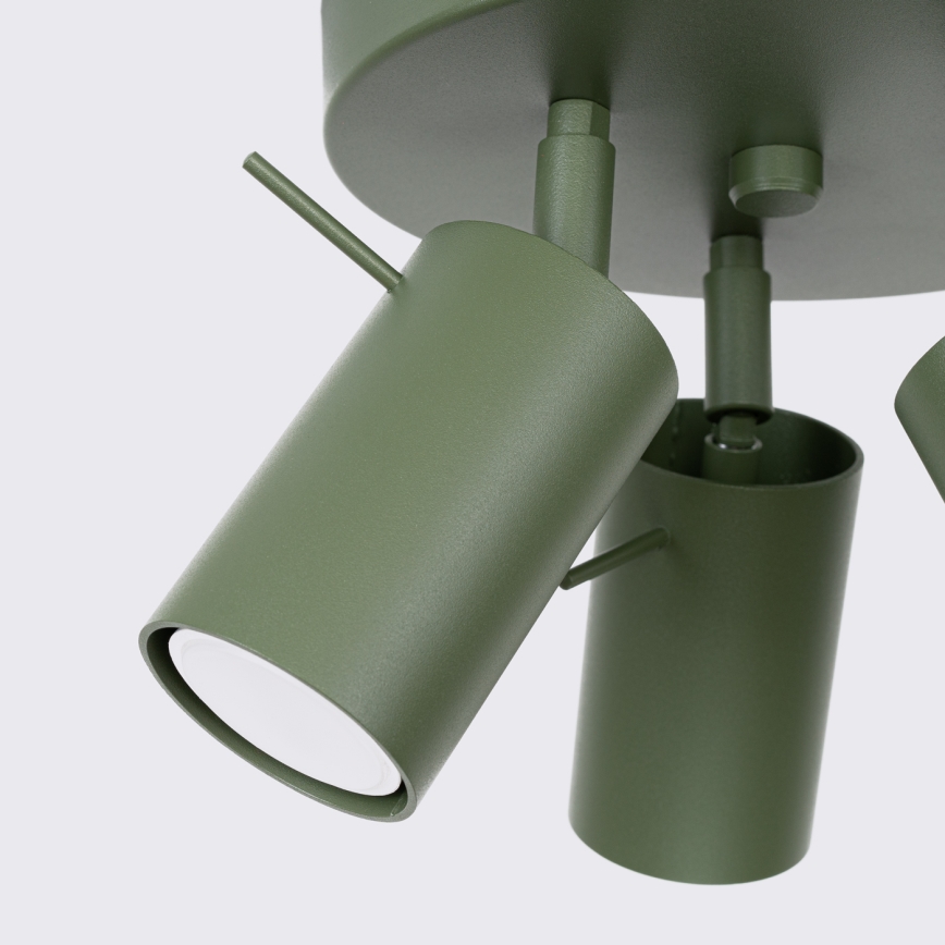 Spotlight RING 3xGU10/10W/230V green