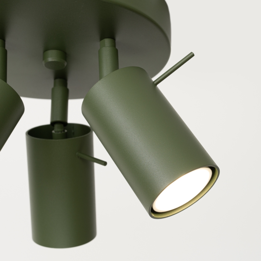 Spotlight RING 3xGU10/10W/230V green
