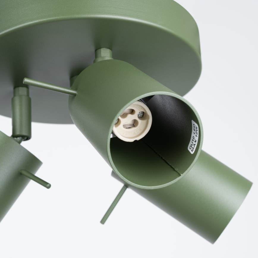 Spotlight RING 3xGU10/10W/230V green