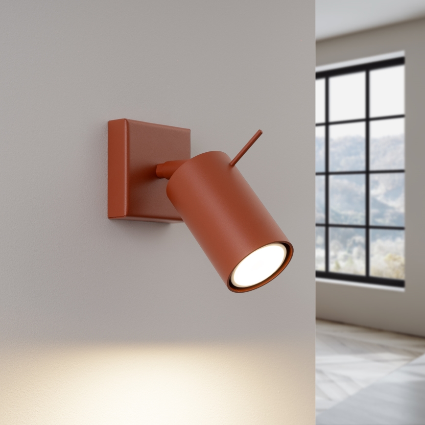 Wall spotlight RING 1xGU10/10W/230V red