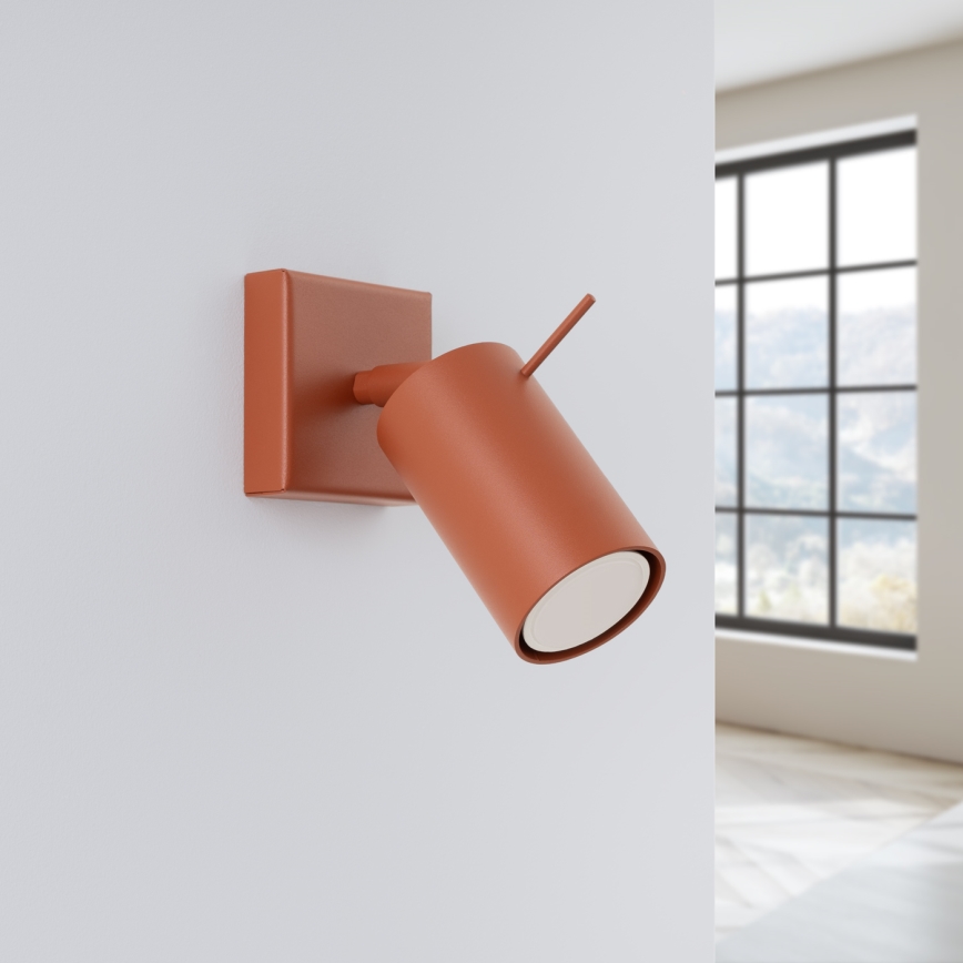 Wall spotlight RING 1xGU10/10W/230V red