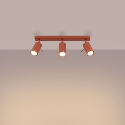 Spotlight RING 3xGU10/10W/230V red