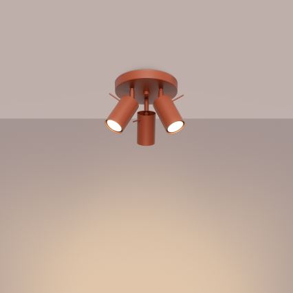 Spotlight RING 3xGU10/10W/230V red