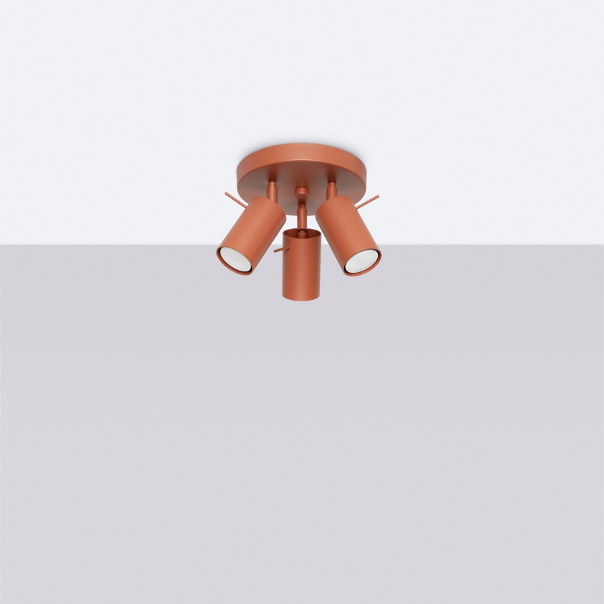 Spotlight RING 3xGU10/10W/230V red