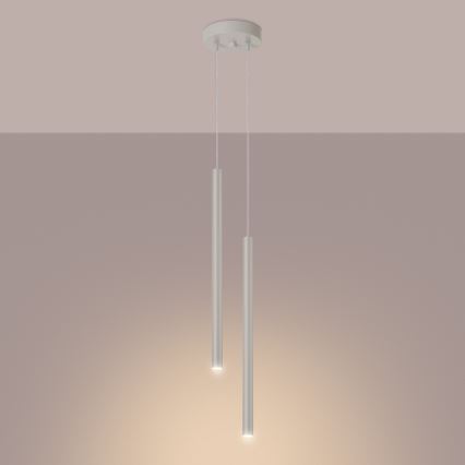 Chandelier on a string PASTELO 2xG9/8W/230V creamy