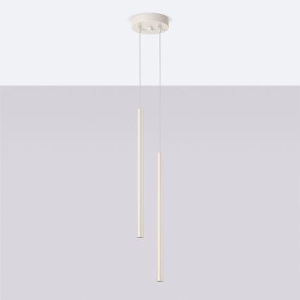 Chandelier on a string PASTELO 2xG9/8W/230V creamy