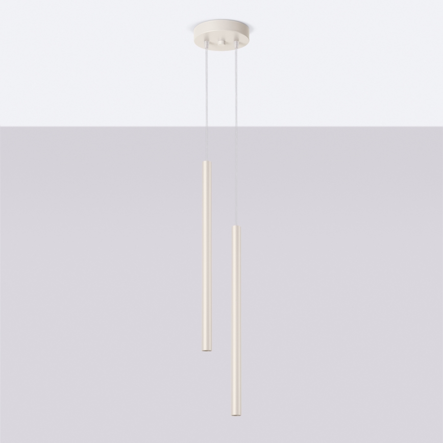 Chandelier on a string PASTELO 2xG9/8W/230V creamy