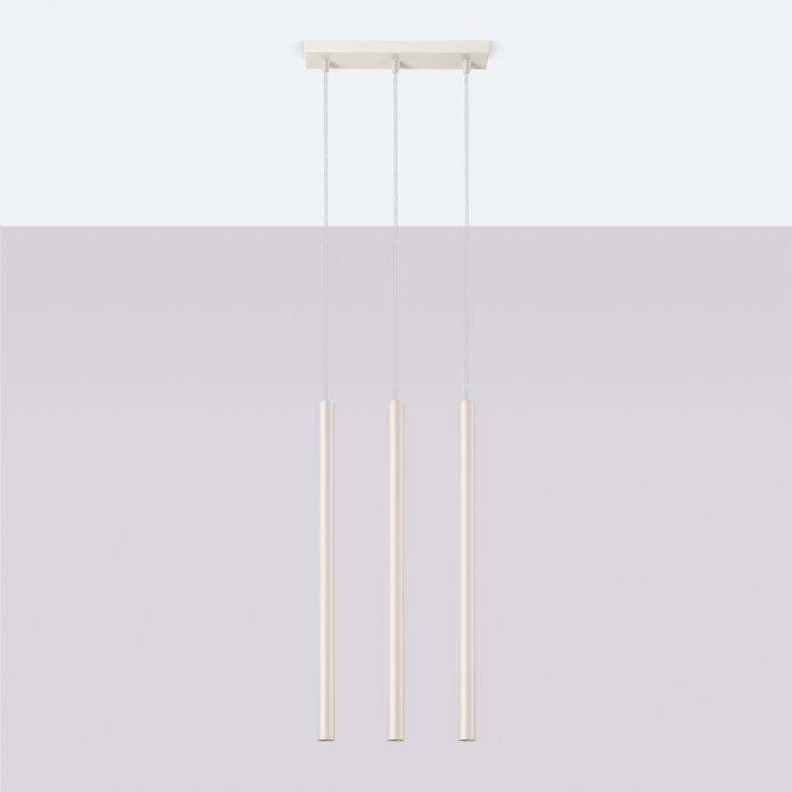 Chandelier on a string PASTELO 3xG9/8W/230V creamy