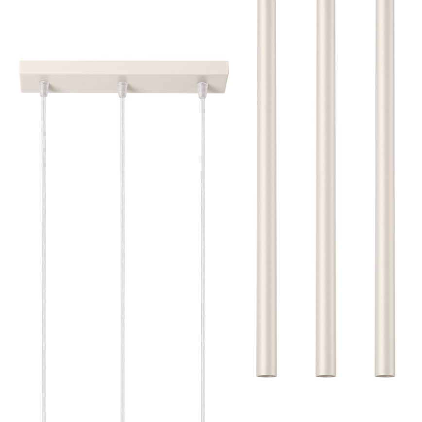 Chandelier on a string PASTELO 3xG9/8W/230V creamy