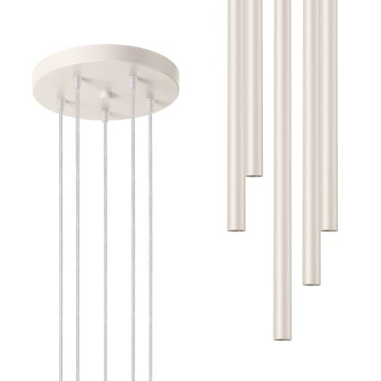 Chandelier on a string PASTELO 5xG9/8W/230V creamy