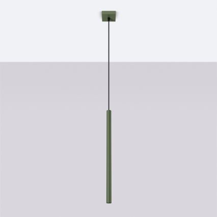 Chandelier on a string PASTELO 1xG9/8W/230V green