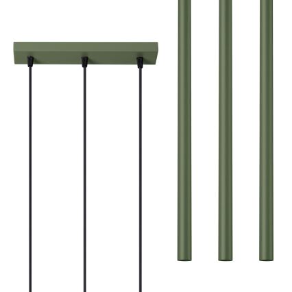 Chandelier on a string PASTELO 3xG9/8W/230V green