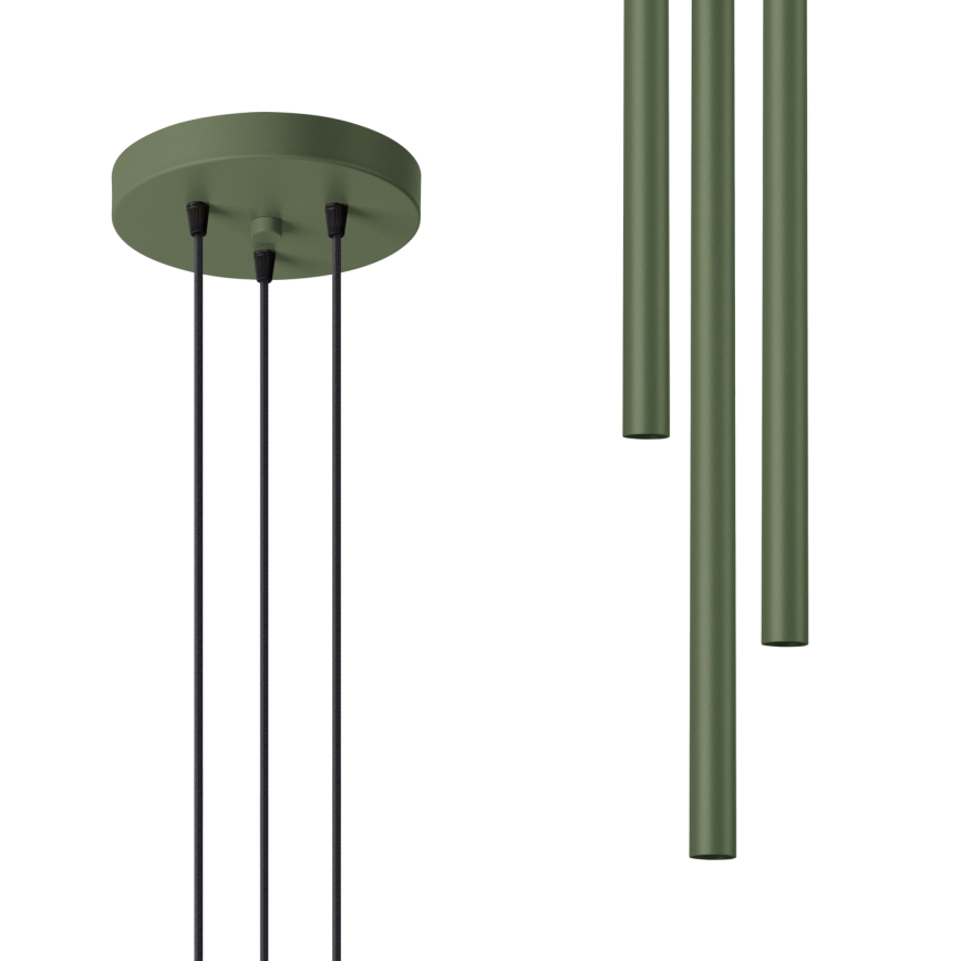 Chandelier on a string PASTELO 3xG9/8W/230V green