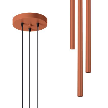 Chandelier on a string PASTELO 3xG9/8W/230V red