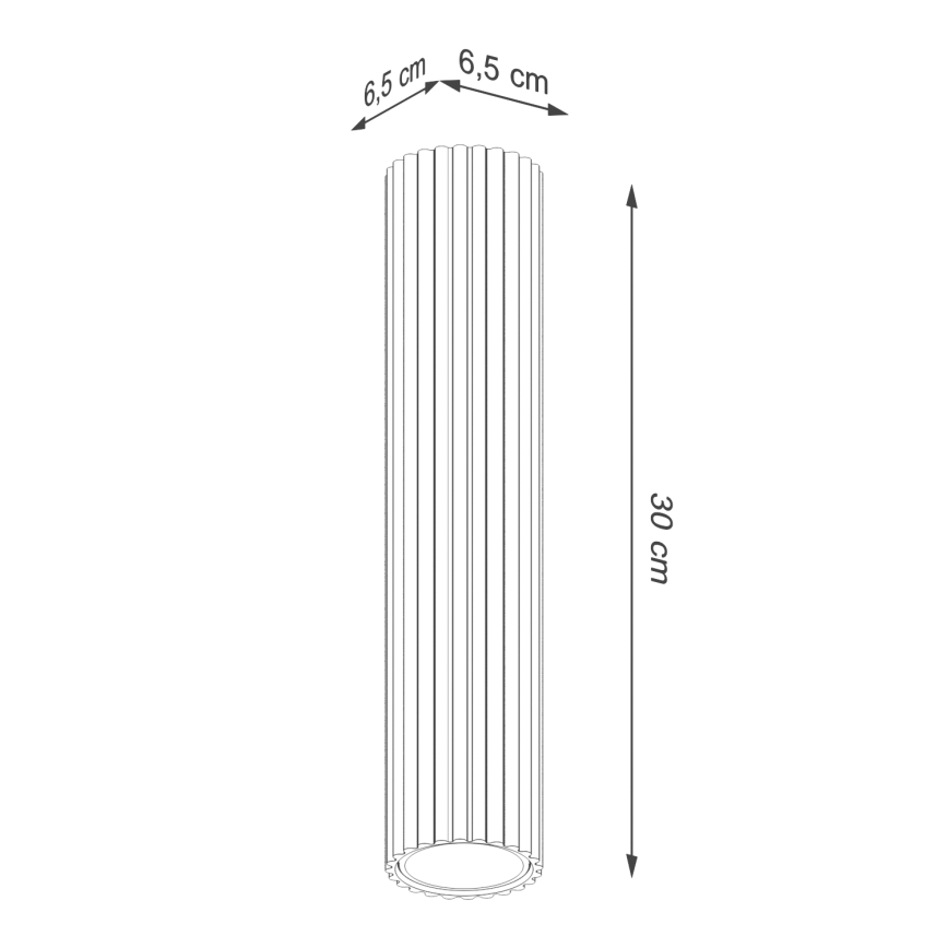 Spotlight KARBON 1xGU10/10W/230V 30 cm white