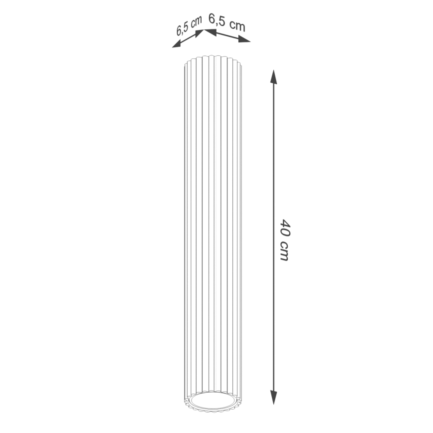 Spotlight KARBON 1xGU10/10W/230V 40 cm white