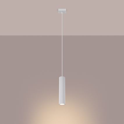 Chandelier on a string KARBON 1xGU10/10W/230V white