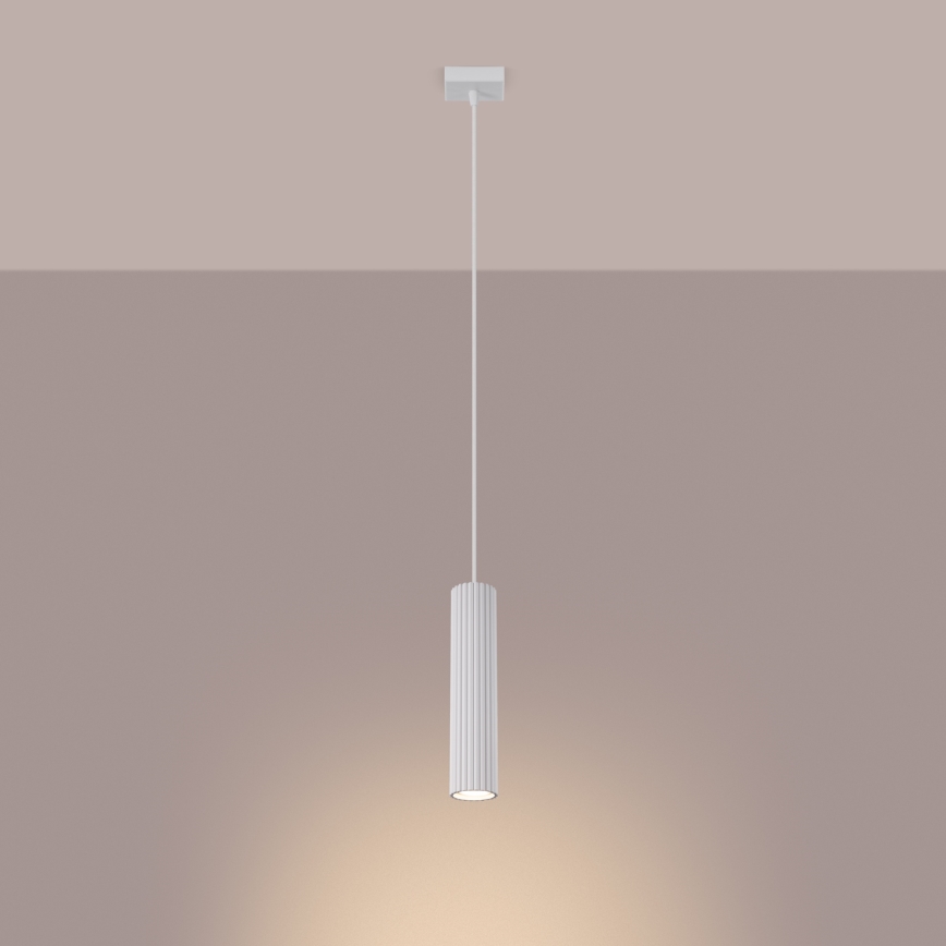 Chandelier on a string KARBON 1xGU10/10W/230V white